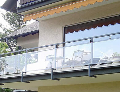 Plexiglas windscherm balkon