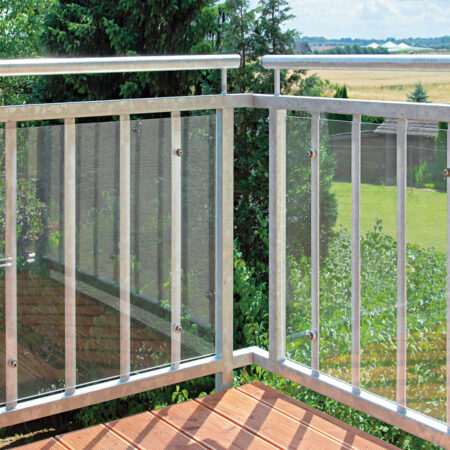 Windscherm balkon helder plexiglas