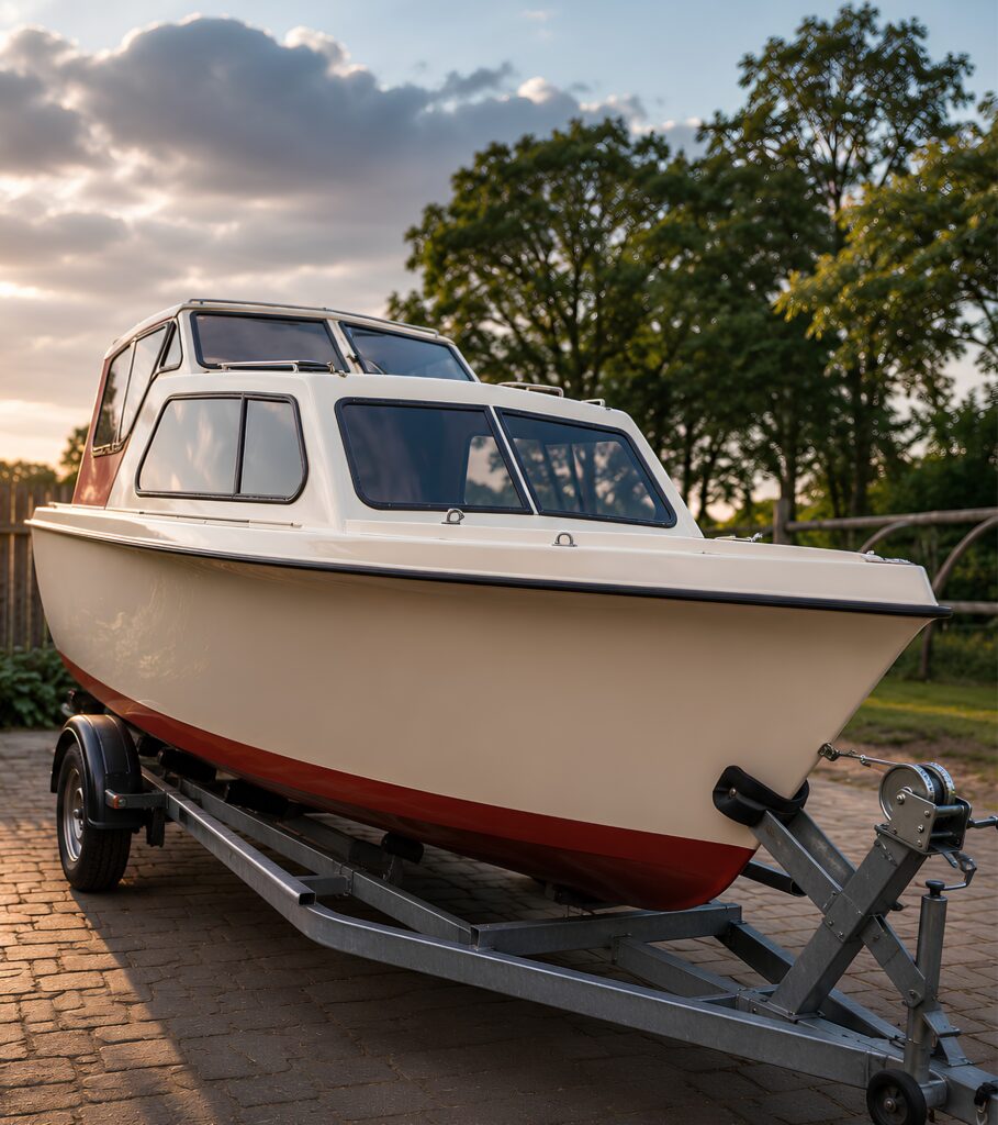 Witte boot polycarbonaat bootramen rookglas 1