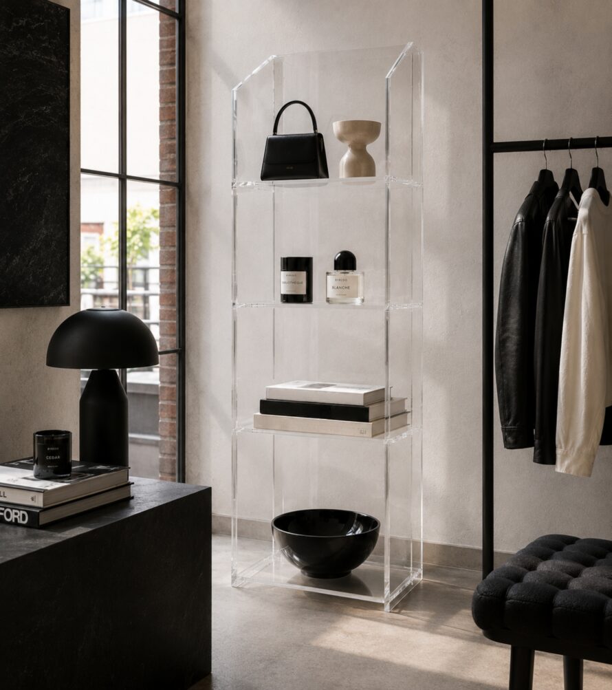 Vitrine van Plexiglas
