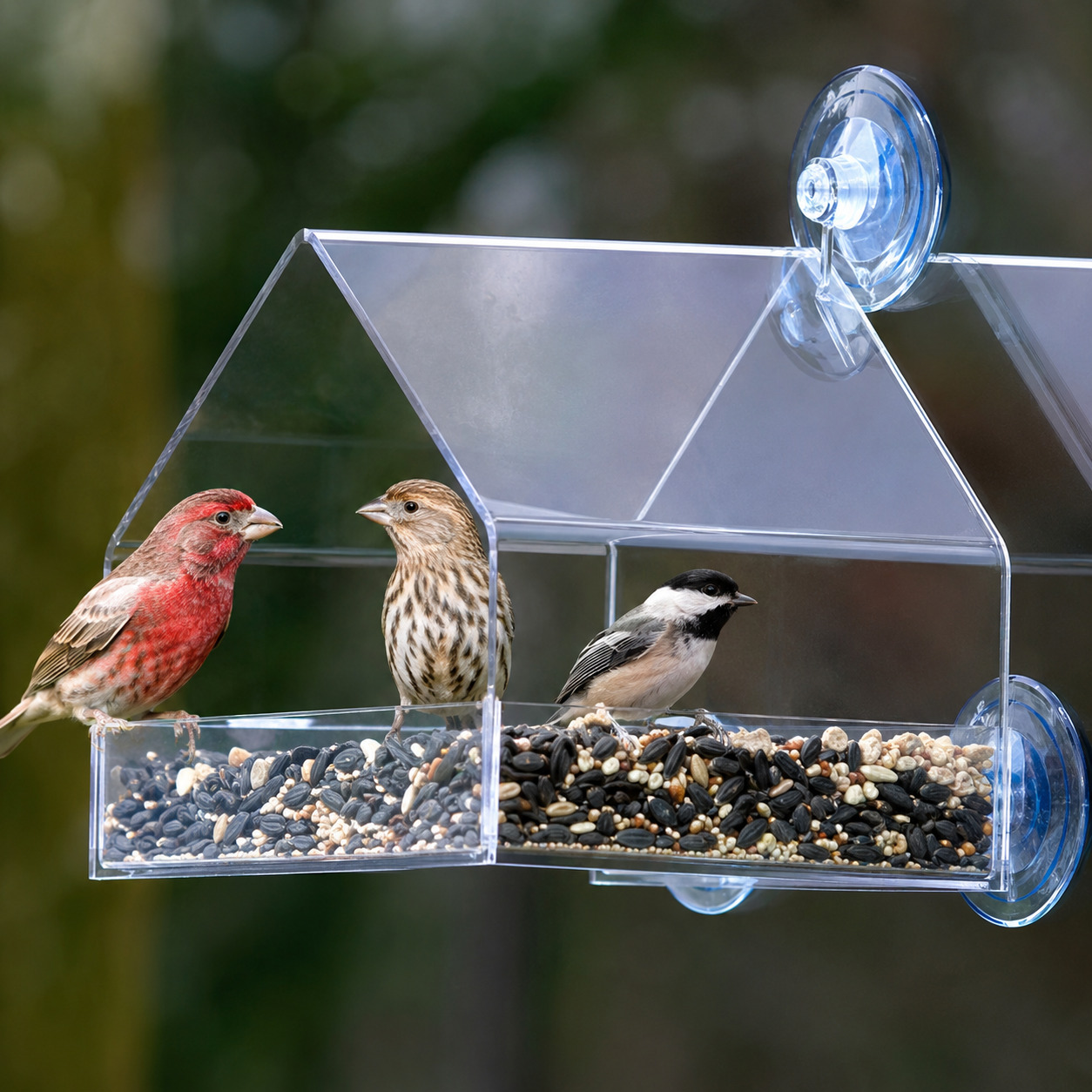 Vogelhuis van Plexiglas
