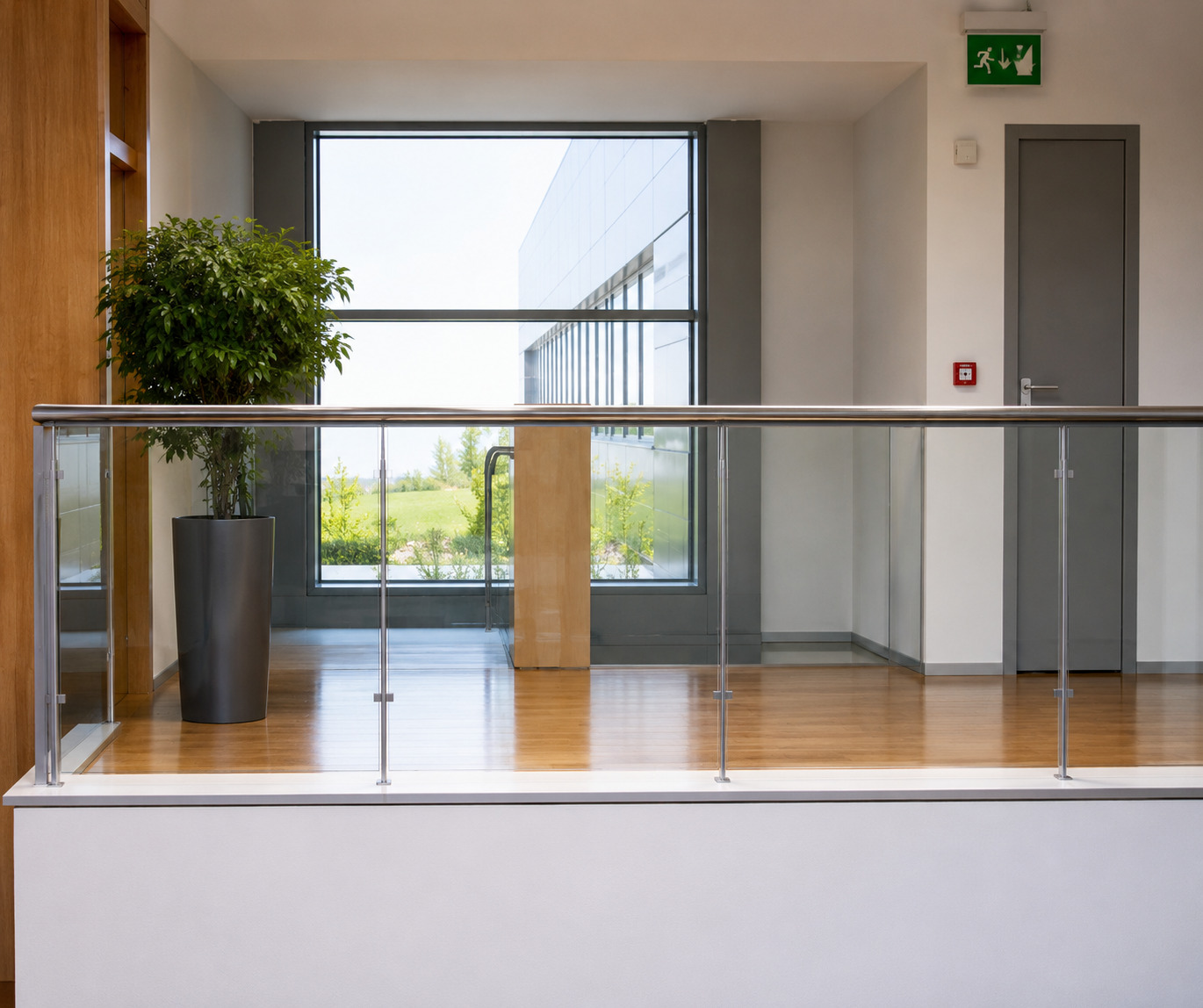 balustrade helder plexiglas platen 1