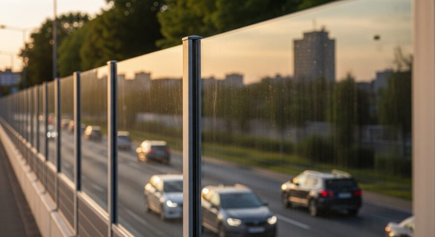 Geluidswal polycarbonaat