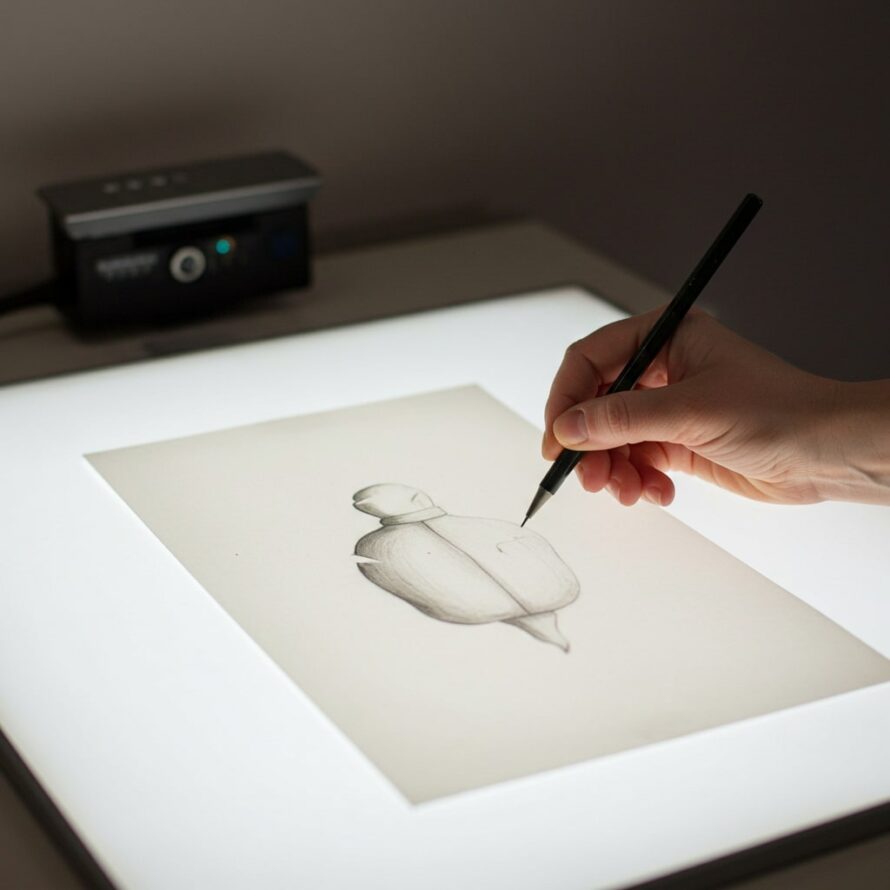 Tekentafel acrylaat lichtbak