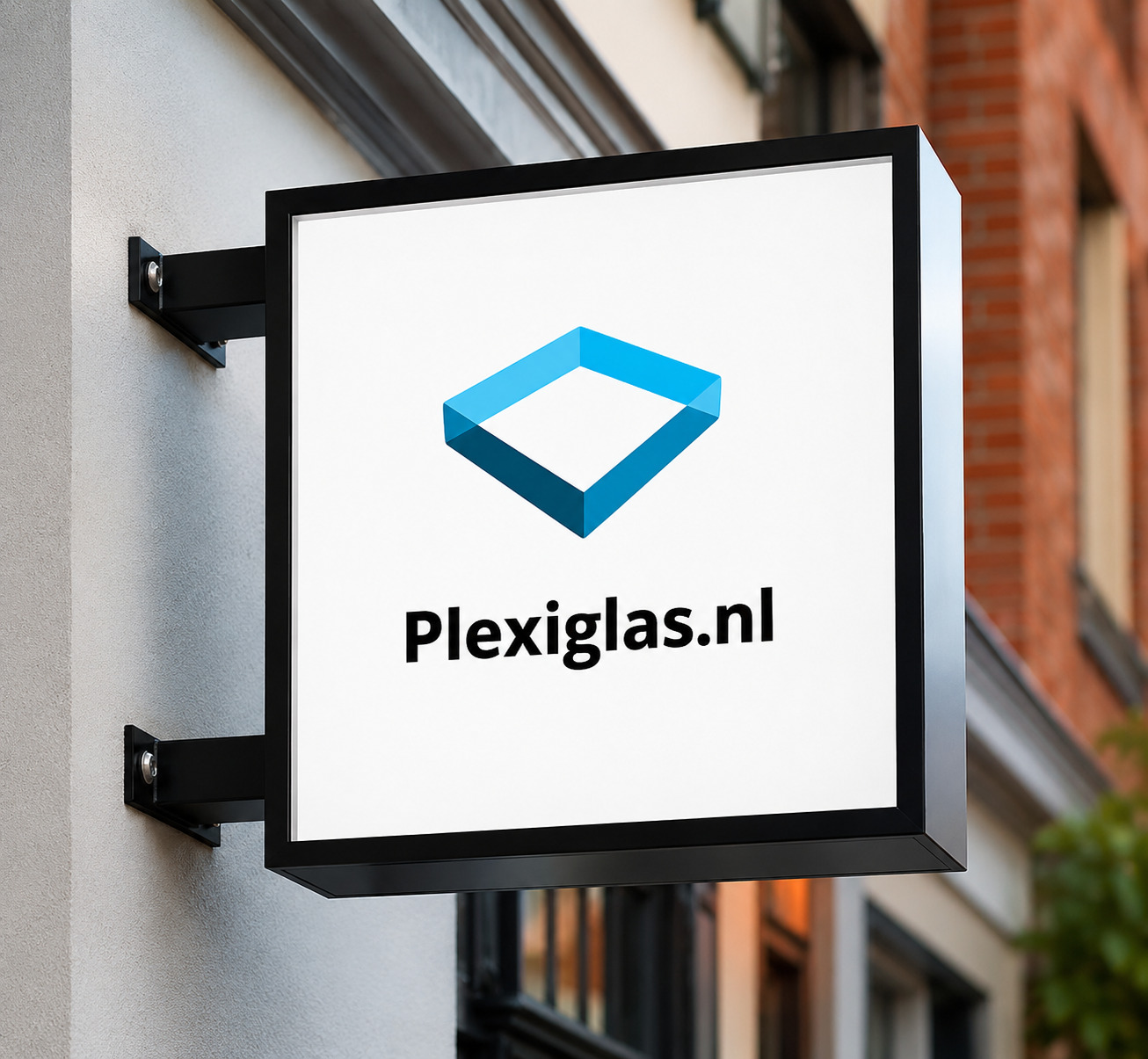 Lichtbak wit Plexiglas