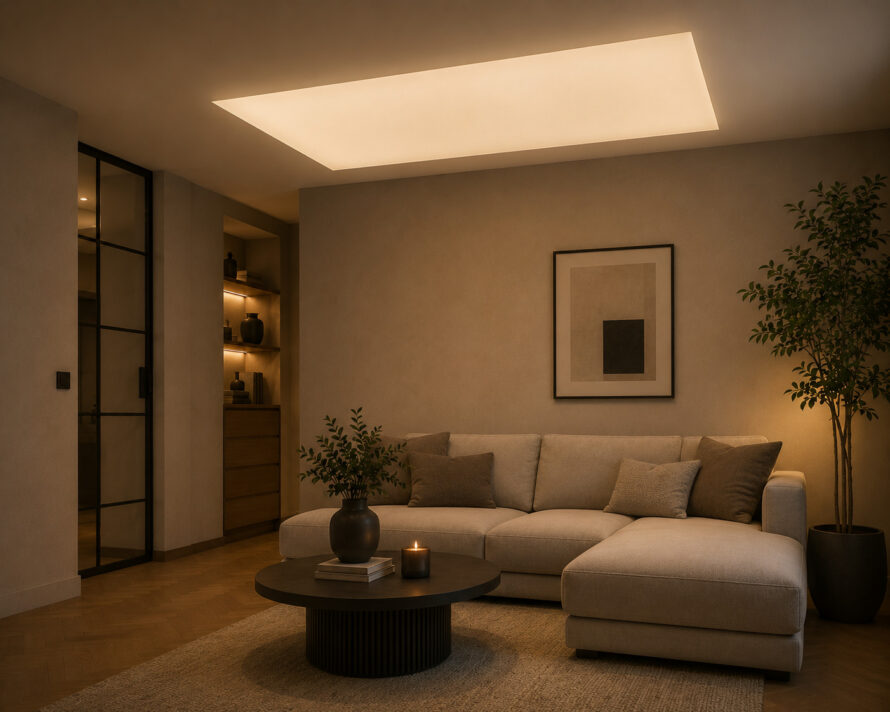 Woonkamer polycarbonaat verlichting