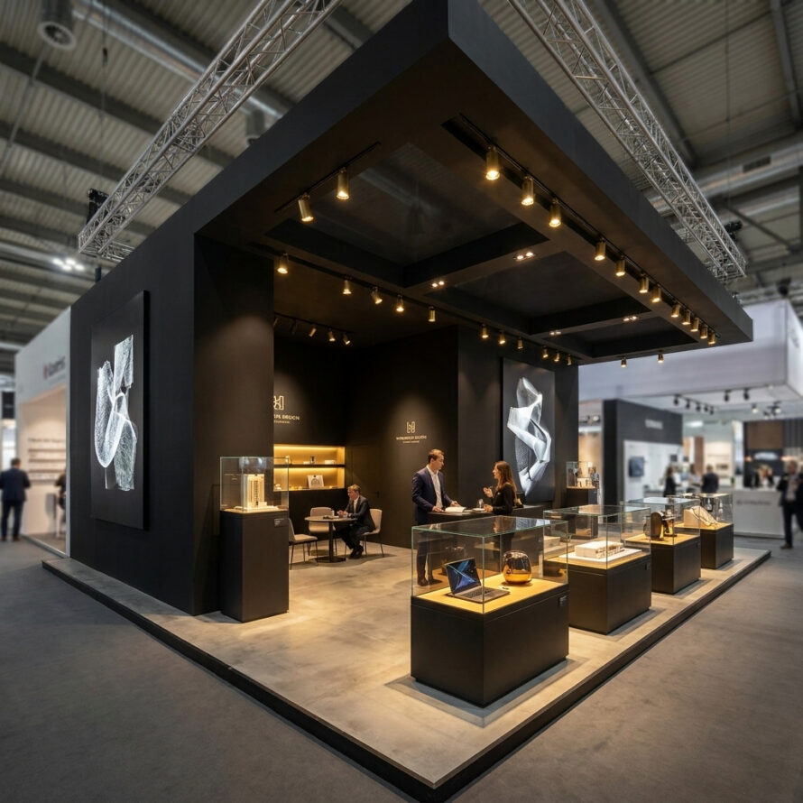 Standbeurs van plexiglas 2
