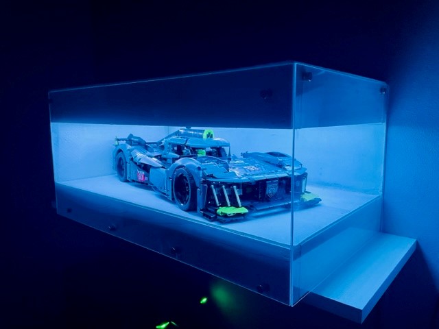 race auto led licht stofkap plexiglas