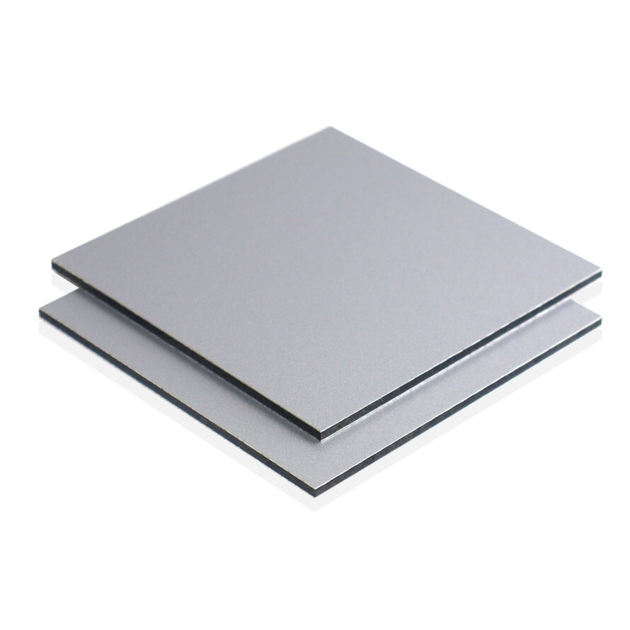Aluminium composiet plaat zilver grijs
