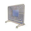 plexiglas luxe spatscherm houten frame