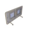 plexiglas luxe spatscherm design dubbel