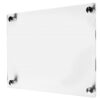 Naambordje plexiglas plaat RVS afstandshouders