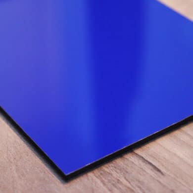 aluminium composiet blauw
