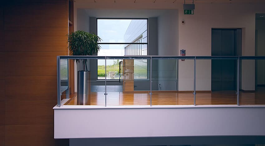 balustrade helder plexiglas platen