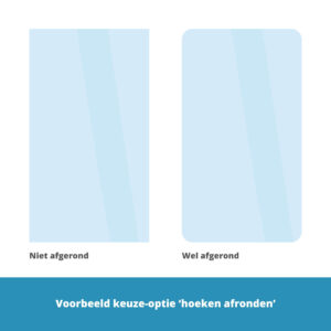 voorbeeld keuze-optie 'hoeken afronden'