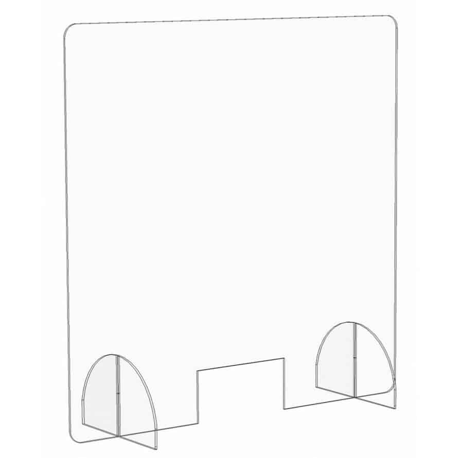 plexiglas baliescherm, product tekening