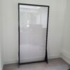 plexiglas spatscherm in aluminium frame