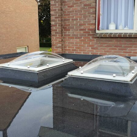 2 lichtkoepels dubbelwandig