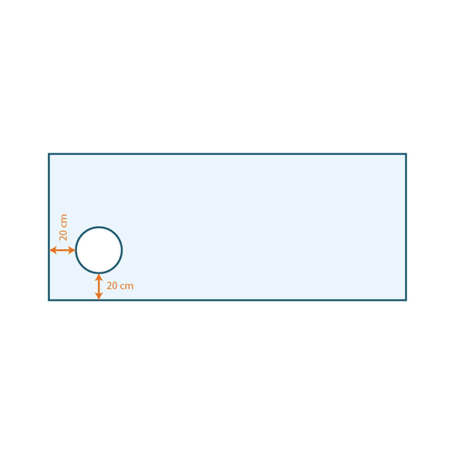 Voorbeeld tekening aircoscherm