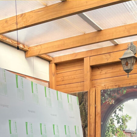 Dak Schuur – Tuinhuis – Garage – Polycarbonaat – Plexiglas – Dakplaat – Kunststof – Detail