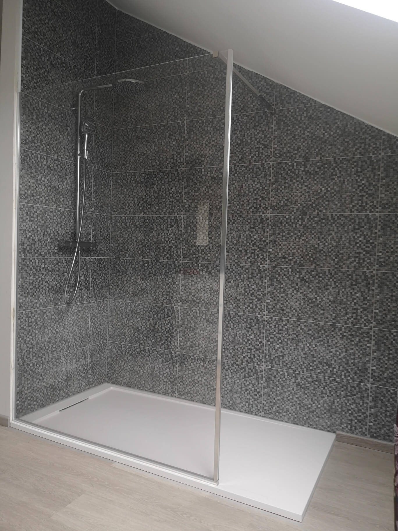 Spatscherm douche Plexiglas.nl