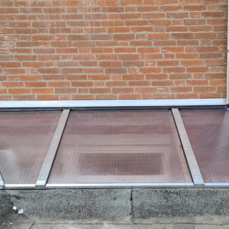 Overkapping kanaalplaten helder polycarbonaat tuin