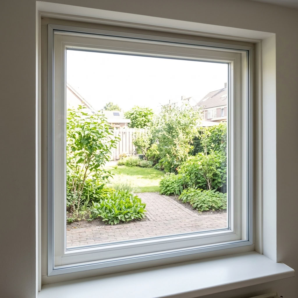Plexigals op maat voorzetraam met frame