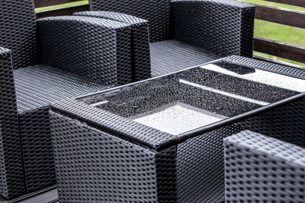 kunststof tafelblad plexiglas tuinset