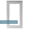 Inmeettekening voorzetraam frame deluxe 2.0
