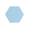 Ocean blue akoestisch vilt hexagon 9 mm