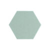 Ocean green akoestisch vilt hexagon 9 mm