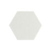 Snow white akoestisch vilt hexagon 9 mm