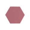 Wine red akoestisch vilt hexagon 9 mm