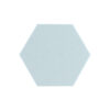 Light Turquoise akoestisch vilt hexagon 9 mm