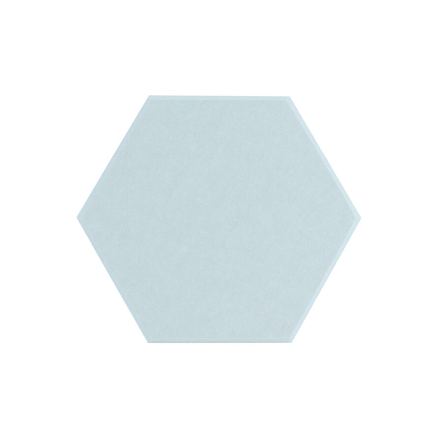 Light Turquoise akoestisch vilt hexagon 9 mm