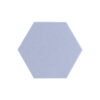 Sea blue akoestisch vilt hexagon 9 mm
