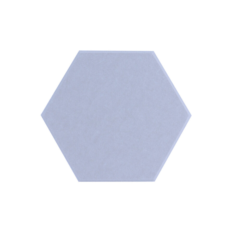 Sea blue akoestisch vilt hexagon 9 mm