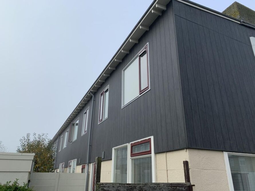 Woningen gevelbekleding renovatie Trespa