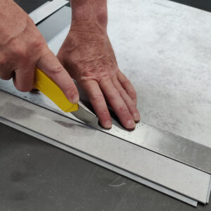 snijden wandpaneel beige beton
