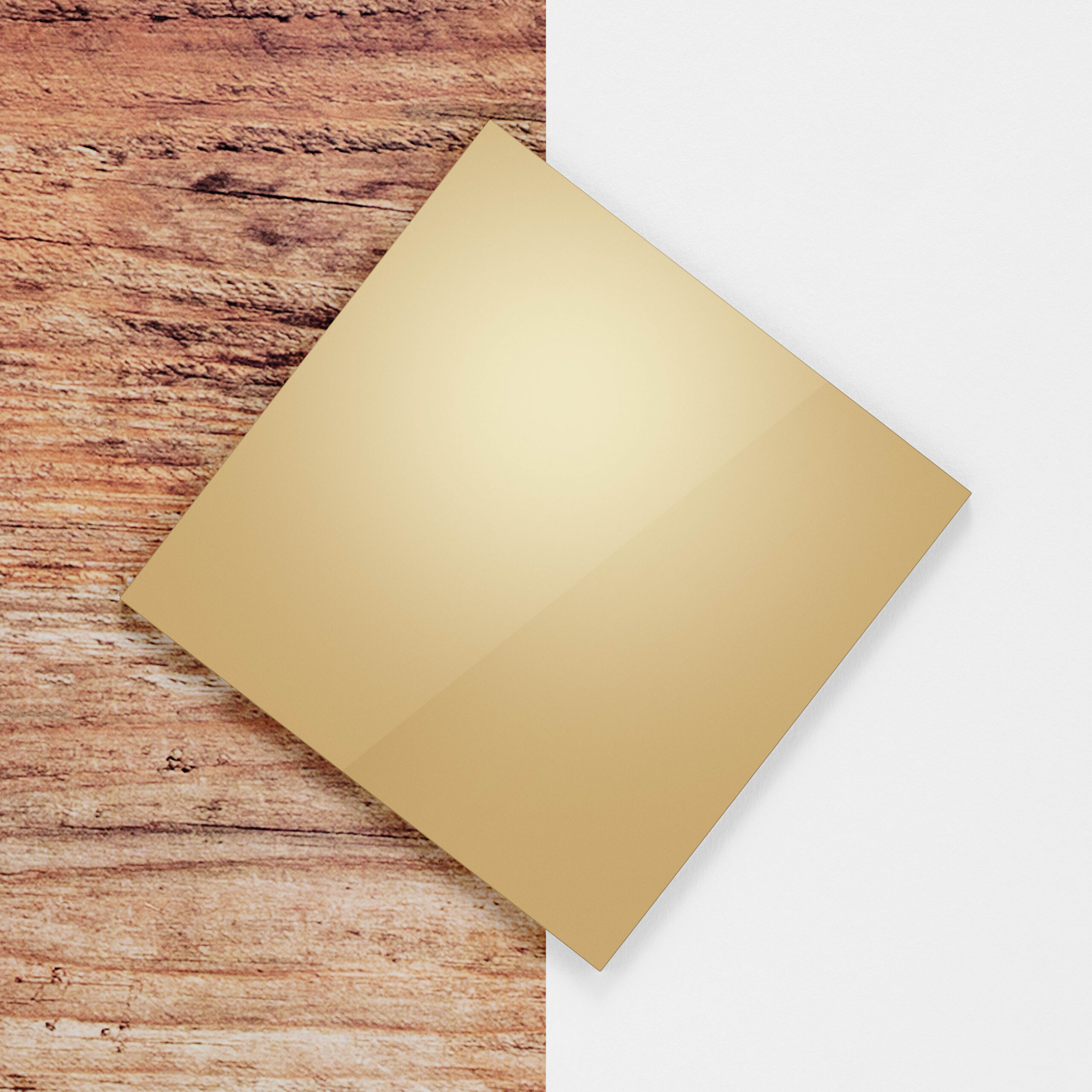 Plexiglas spiegel goud 3 mm - gouden spiegel kunststof
