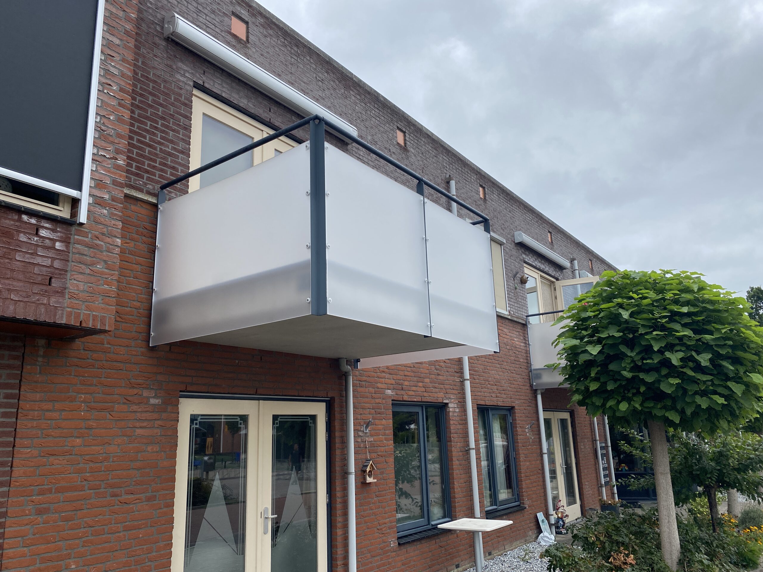 mat glas balkon plexiglas