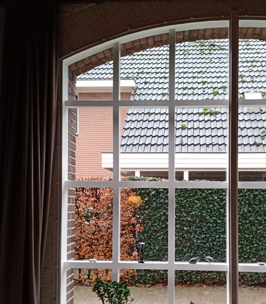 Plexiglas voorzetraam ronde boog