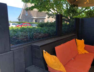 Terras windscherm