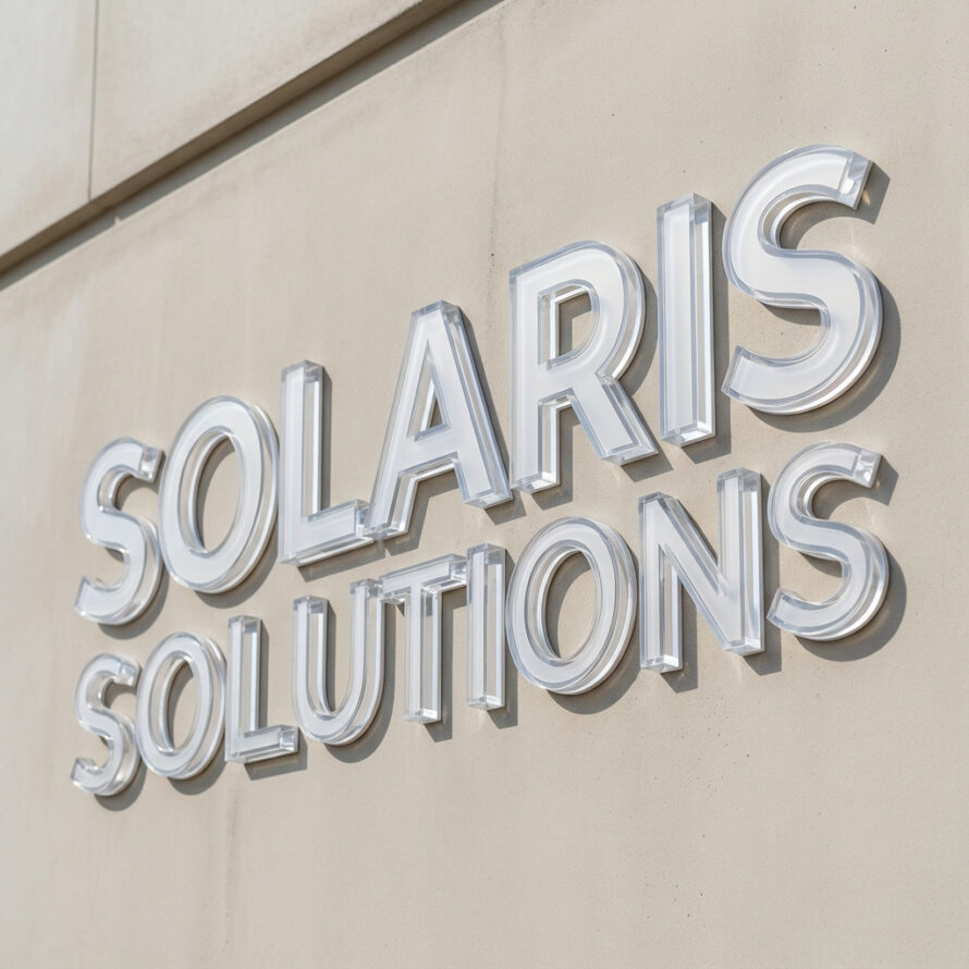 Professionele gevelreclame met kunststof 3D letters