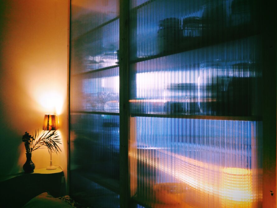 Wand van kanaalplaten polycarbonaat