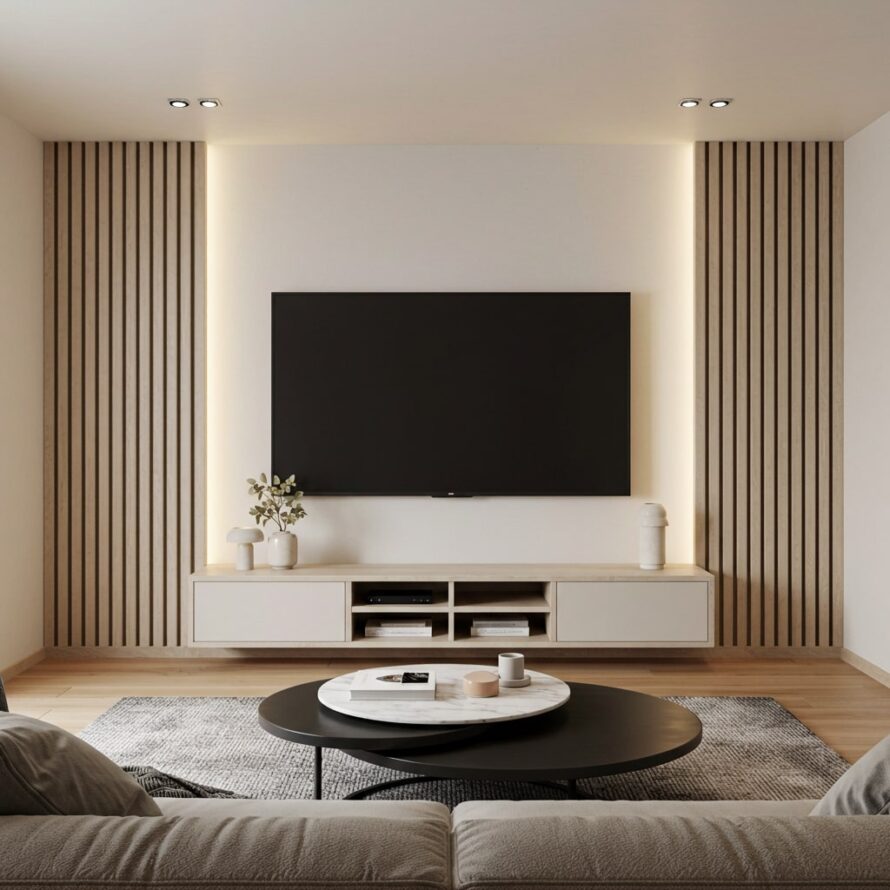 Cinema wall gerecycled kunststof akoestische panelen