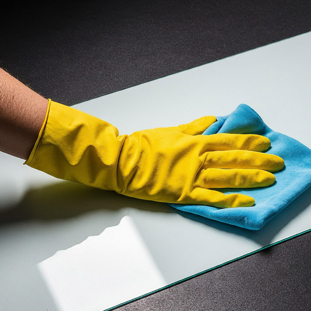 doffe vlekken Trespa aanrechtblad schoonmaken