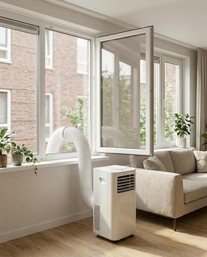 Airco slang uit raam afdichting plexiglas