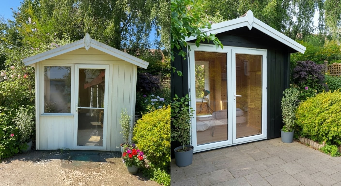Tuinhuis raam glas plexiglas