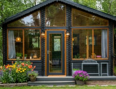 Tuinhuis raam